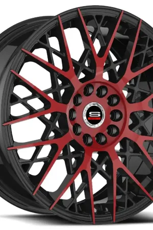 Spec-1 Sp-53 Wheel 18x8 4x100 & 4x114.3 Gloss Black & Red Machined 38mm Buy Today