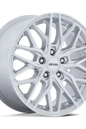 Petrol Pe004 P3E Wheel 20x8.5 5x110 Machined Brushed Gloss Silver 40mm PE004SD20854240 Today Only