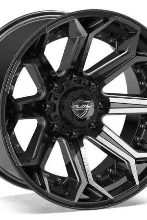 4Play 4P80R Wheel 22x12 8x180 Gloss Black w/ Brushed Face & Tinted Clear -44mm - FREE T-SHIRT INCLUDED! Grab Now