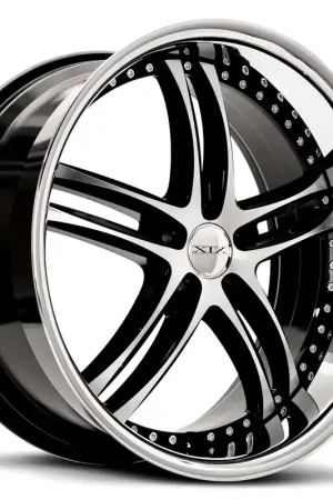 One Day Deal Xix X15 Wheel 22x9 5x112 Gloss Black Machined With Stainless Steel Lip 25mm