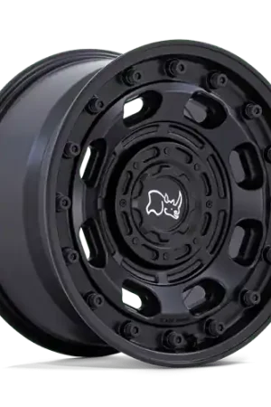 Modern Black Rhino Atlas Wheel 16x8 Blank Custom Drilled Matte Black -10mm - FREE T-SHIRT INCLUDED!