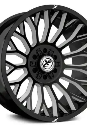 Xf Off-Road Xf-237 Wheel 20x10 8x165.1 & 8x170 Gloss Black & Milled -24mm Price Drop