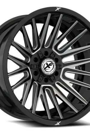 Premium Xf Off-Road Xf-234 Wheel 17x9 5x127 & 5x139.7 Gloss Black & Milled 0mm