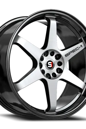 Spec-1 Spt-33 Wheel 15x9 4x100 & 4x114.3 Gloss Black & Machined 15mm Seasonal Sale