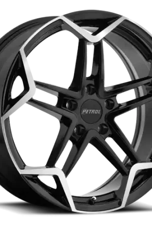 Today Only Petrol P1A Wheel 17x8 5x120 Gloss Black w/ Machined Cut Face 35mm