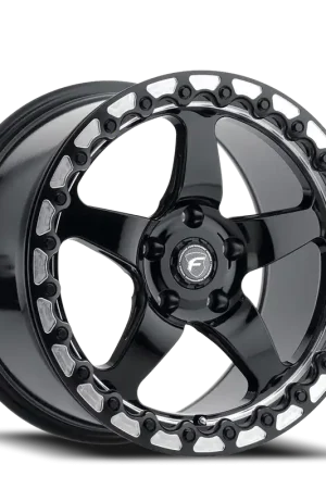 Forgestar D5 Beadlock Wheel 15x10 5x120.65 Gloss Black Machined 50mm - FREE T-SHIRT INCLUDED! Reduced Price