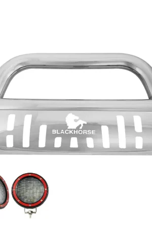 Hassle-Free Returns Black Horse Off Road Bull Bar Kit GDRD CBS-FOB2701SP-PLFR