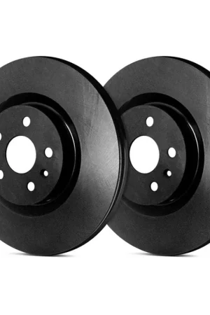Top Rated SP Performance Rear Vented 8 Lug Plain Coated Black ZRC Brake Rotors PLA P55-055-BP