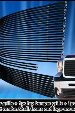 APS Black Stainless Steel Billet Grille APS GR07FGG43J Hassle-Free Returns