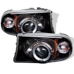 Spyder Projector Headlights - LED Halo - Black FCLH 5009784 No Minimum Order