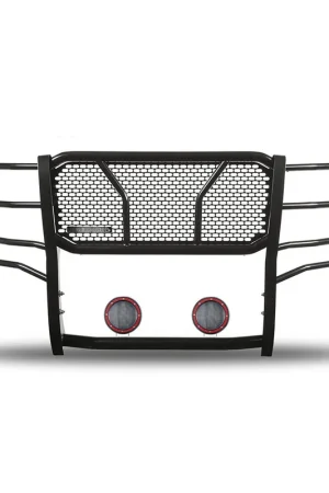 Worldwide Shipping Black Horse Off Road Rugged Heavy Duty Grille Guard Kit GDRD RU-CHSI15-B-PLFR
