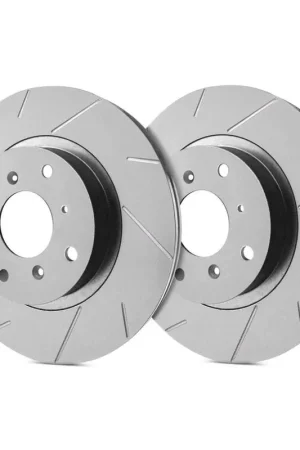 Brand New SP Performance Front Vented 10 Lug Straight & Curved Gray ZRC Brake Rotors PLA T67070