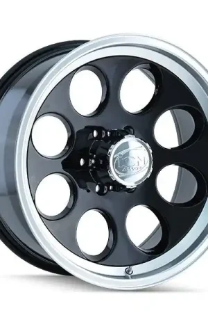 Budget ION Alloy Wheels 171 Gloss Black w/ Machined Lip 15x10 -38mm Offset 6x114.3 (6x4.5)