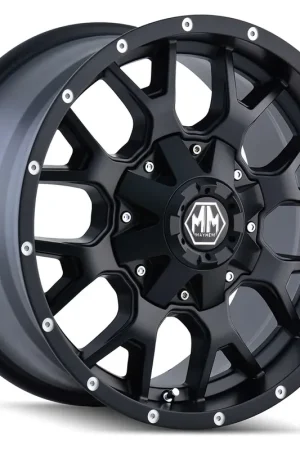 Mayhem Wheels Warrior 8015 Matte Black 20x10 -25mm Offset 6x135,6x139.7 (6x5.5) Holiday Sale