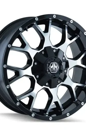 Low Price Mayhem Wheels Warrior 8015 Gloss Black w/ Machined Face 17x9 -12mm Offset 8x165.1 (8x6.5),8x170