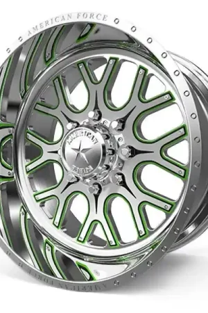 Last Chance American Force Forged Wheels Fallout 254 Polished 22x10 -25mm Offset 8x165.1 (8x6.5)