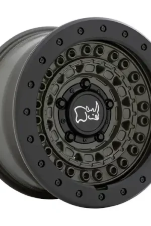 Black Rhino Wheels Barricade Olive Dabe Green With Black Rock Guard 18x9 -18mm Offset 6x139.7 (6x5.5) Editor’s Pick