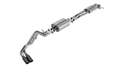 Borla 24-25 Ford Ranger XLT Side Exit S-type Exhaust w/ Black Chrome Tips - 140971BC Holiday Sale