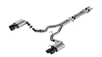 Borla 2024 Ford Mustang GT 5.0L V8 w/ Active Exhaust ATAK Cat-Back Exhaust System - Carbon Fiber - 140963CFBA Bulk Order