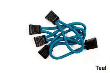 Exclusive Fishbone Offroad Paracord Zipper Pulls 5 Pcs Teal - FB51279-3