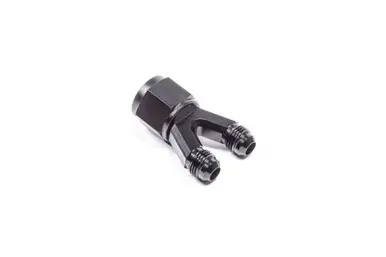 Secure Checkout Radium Engineering 6AN Male 6 AN Male 10 AN Female Y Adapter Fitting - 14-0490