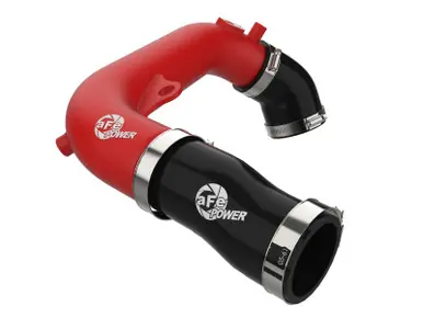 aFe 2024+ Jeep Wrangler JL L4-2.0L (t) BladeRunner 2-1/2in Aluminum Hot Charge Pipe - Red - 46-20778-R Fast Shipping