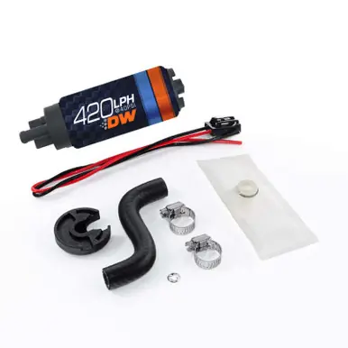 Deatschwerks DW420 Series 420lph In-Tank Fuel Pump w/ Install Kit For 85-97 Ford Mustang - 9-421-1014 Seasonal Sale