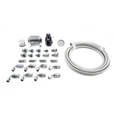 DeatschWerks 01-15 Honda Civic DW400 Pump Module Return Plumbing Kit w/PTFE Fuel Lines - 6-608 Free Shipping