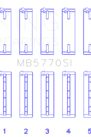 King Engine Bearings Nissan Vk45Dd/E/Vk50Ve/Vk56DE/Vd (Size +0.25mm) Main Bearing Set - MB5770SI0.25 Holiday Sale