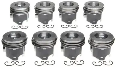 Mahle OE NAVI 7.3L IDI Diesel V8 .020 w/ PC Piston Set (Set of 8) - 2243508020 Hot Picks
