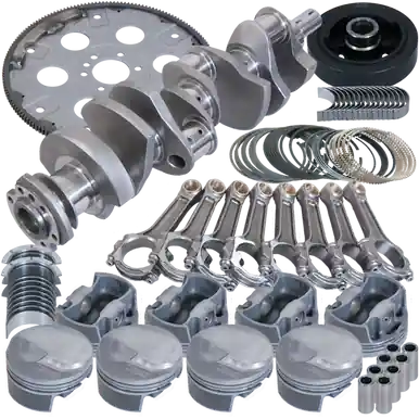 Eagle Chevy 454 4.250in Crank 6.385in I-Beam Rods -3cc Flat Top 4.350in Pistons Balanced Assembly - B18020100 Secure Checkout