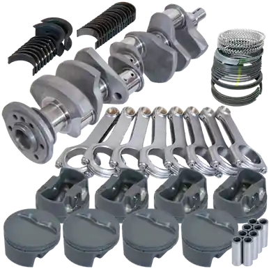 Eagle Chevy 327 3.250in Crank 6.125in H-Beam -5cc Flat Top 4.030in Pistons Rotating Assembly - 12323030 Budget