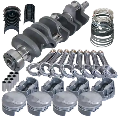 Eagle Chevy 454 1Pc 4.250in Crank 6.385in I-Beam Rods 18cc Dome 4.280in Pistons Rotating Assembly - 61113030 Modern