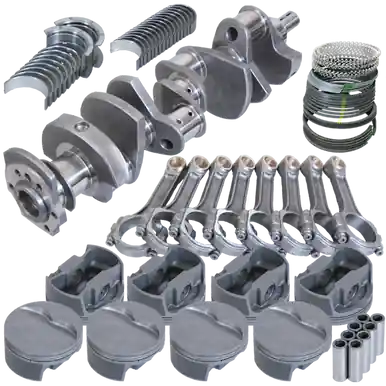 Eagle Chevy 350 3.750in Crank 6.000in I-Beam Rods -5cc Flat Top 4.030in Pistons Rotating Assembly - 13007030 Authentic