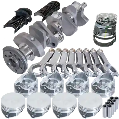 Eagle Chevy 350 3.480in Crank 6.000in H-Beam -3.7cc Flat Top 4.000in Pistons Balanced Assembly - B12311000 Genuine