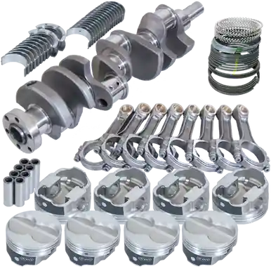 Top Pick Eagle Ford 289/302 3.400in Crank 5.400in I-Beam Rod -11cc Flat Top 4.040in Pistons Rotating Assembly - 16323040