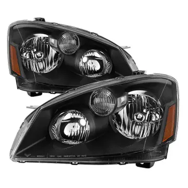 Xtune Nissan Altima 05-06 Halogen Model Only OEM Style Black Bezel Headlights HD-JH-NA05-AM-BK - 9031823 Don’t Miss Out