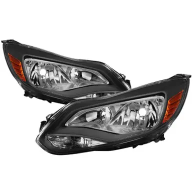 xTune Ford Focus 2012-2014 Halogen Only OEM Style Headlights - Black HD-JH-FFOC12-AM-BK - 9037337 Bulk Order