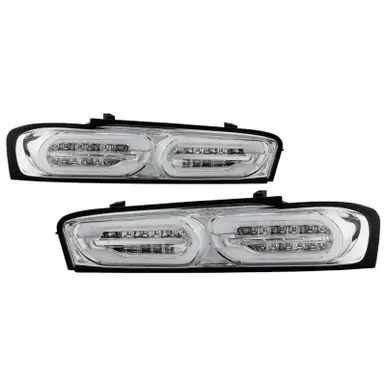 Genuine Spyder Chevy Camaro 16-18 Halogen LED Tail Lights Chrome ALT-YD-CCAM16HAL-SEQ-C - 5087225