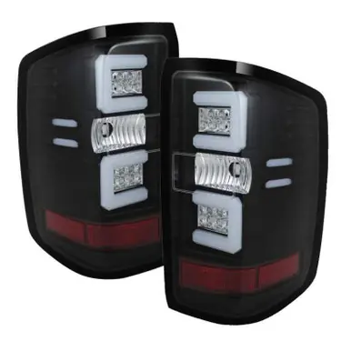 Spyder Chevy 1500 14-16 Light Bar LED Tail Lights Blk ALT-YD-CS14-LBLED-BK - 5079985 Worldwide Shipping