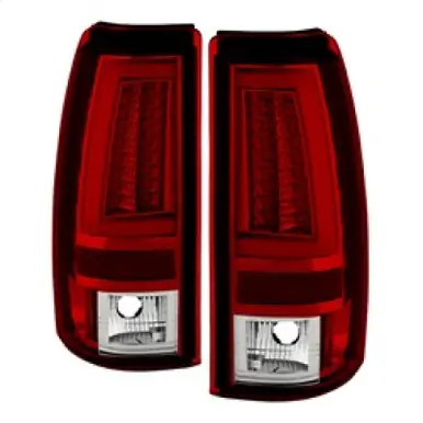 Spyder Chevy Silverado 1500/2500 99-02 Version 2 LED Tail Lights - Red Clear ALT-YD-CS99V2-LED-RC - 5081872 Price Drop