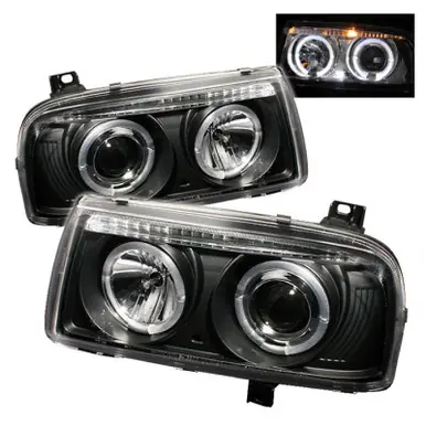Spyder Volkswagen Jetta III 93-98 Projector Headlights LED Halo Blk High H1 Low H1 PRO-YD-VJ93-HL-BK - 5012197 Reduced Price