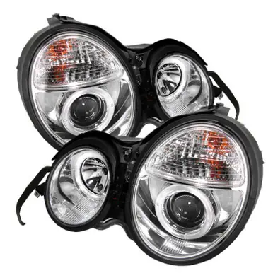 Spyder Mercedes Benz E-Class 95-99 Projector Headlights LED Halo Chrm PRO-YD-MBW21095-HL-C - 5011282 Place Order