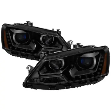 Don’t Miss Out xTune Volkswagen Jetta 11-14 DRL Projector Headlights - Black Smoked PRO-JH-VJ11-DRL-BSM - 9036682