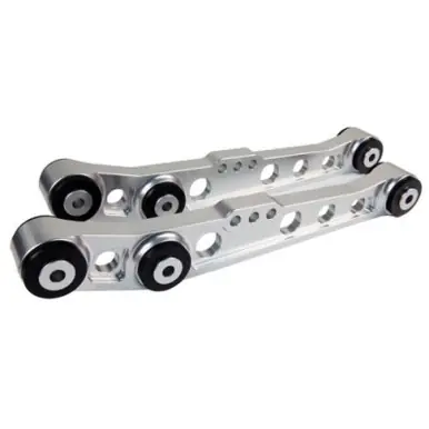 BLOX Racing V2 Billet Rear Lower Control Arms Poly Bushings 96-00 Honda Civic - Raw - BXSS-21204-RAW-V2 Buy Today