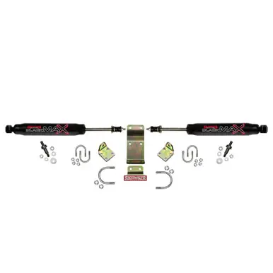 Trusted Brand Skyjacker 2018 Jeep Wrangler JL - Black Dual Steering Damper Kit - 8208