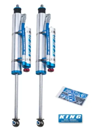 Top Pick King Shocks 07-18 Jeep Wrangler JK Front 2.5 Dia Piggy Hose Res Shock 3-5in Lift w/Adjuster (Pair) - 25001-223A