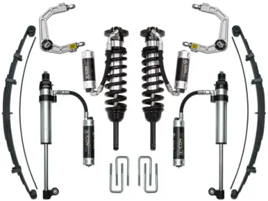 ICON 05-15 Toyota Tacoma 0-3.5in/16-17 Toyota Tacoma 0-2.75in Stage 9 Suspension System w/Billet Uca - K53009 Same Day Shipping