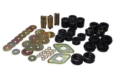 Energy Suspension 96-99 Toyota 4Runner 2WD/4WD Black Body Mount Bushing Set - 8.4111G Crafted