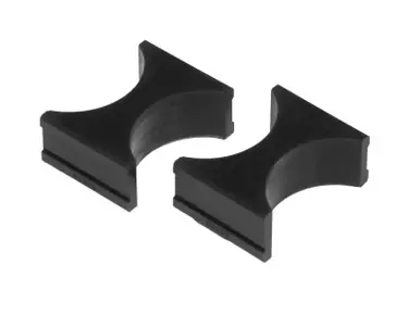 Prothane Universal Shock Reservoir Mounts - 2.5/2.5 Diameter - Black - 19-1722-BL New Release
